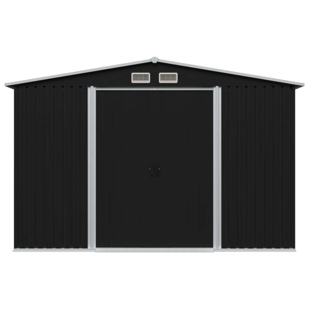 Garden Storage Shed Anthracite Steel 101.2"x80.7"x70.1"