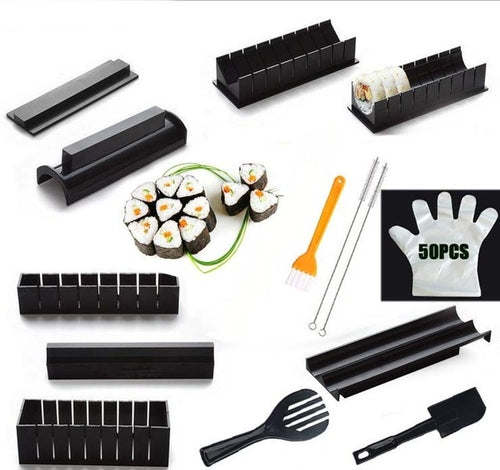 Iyounice 11pcs/set Sushi Maker Equipment Kit,japanese Rice Ball Cake