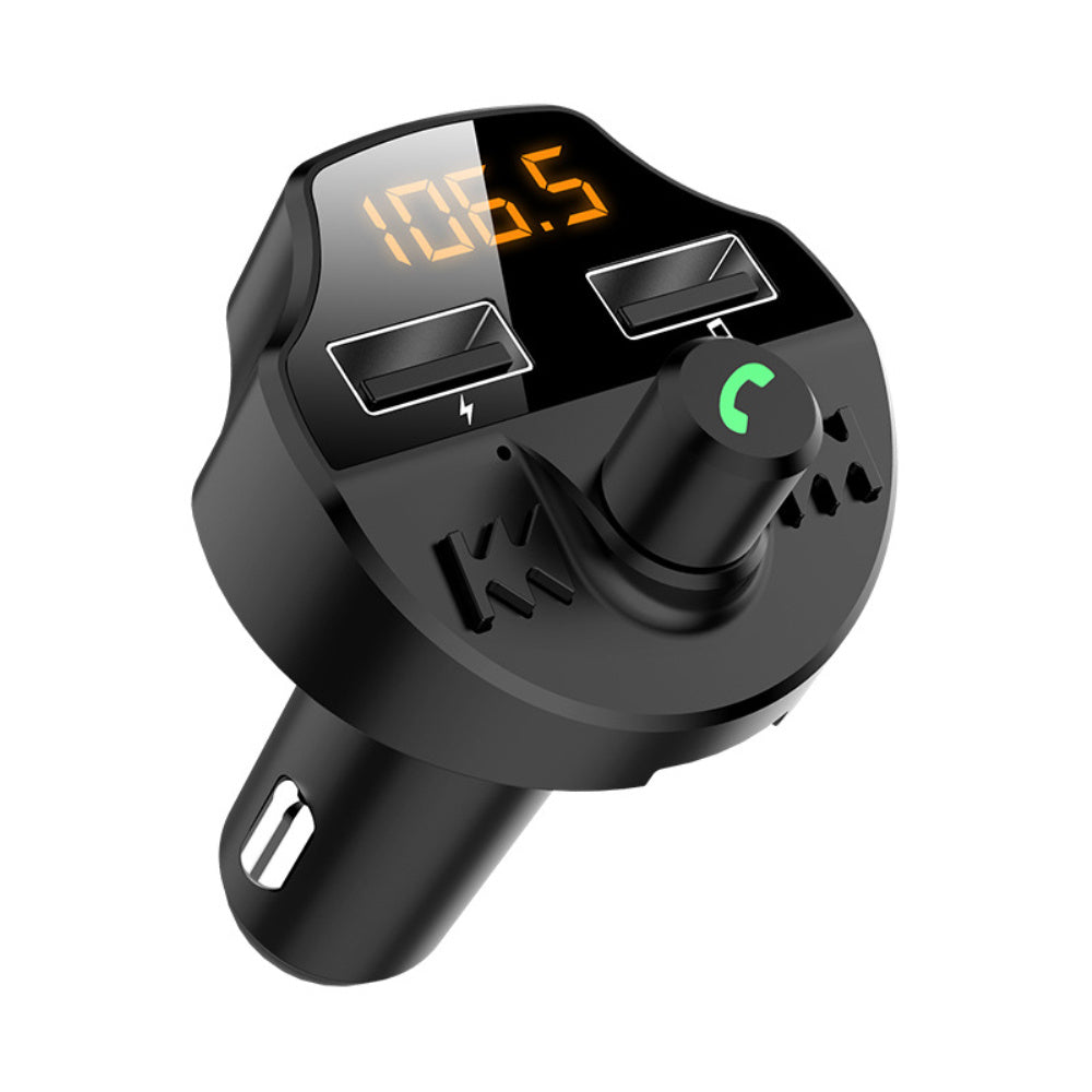 Bluetooth MP3 Player Handsfree Car Kit FM Transmitter Support TF Card U Disk QC2.0 3.1A Fast Dual USB Charger Power Adapter