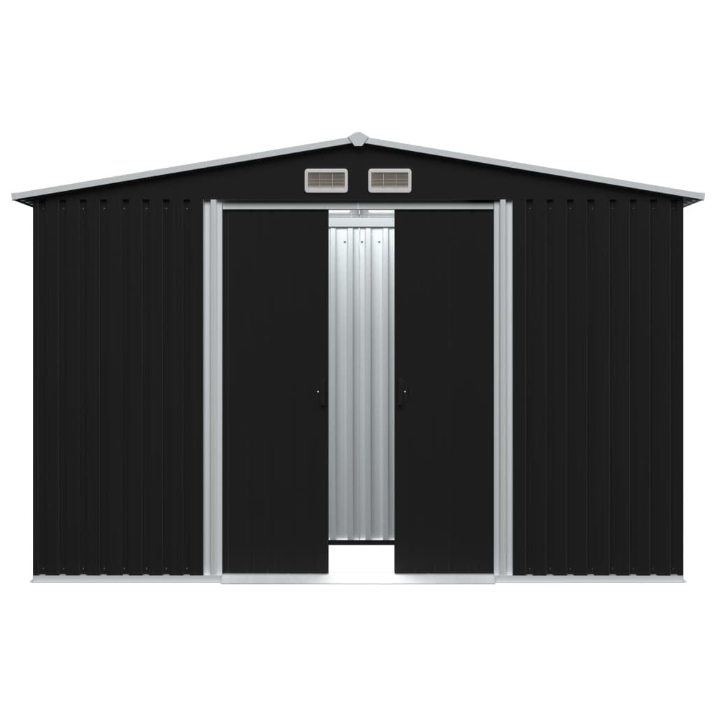 Garden Storage Shed Anthracite Steel 101.2