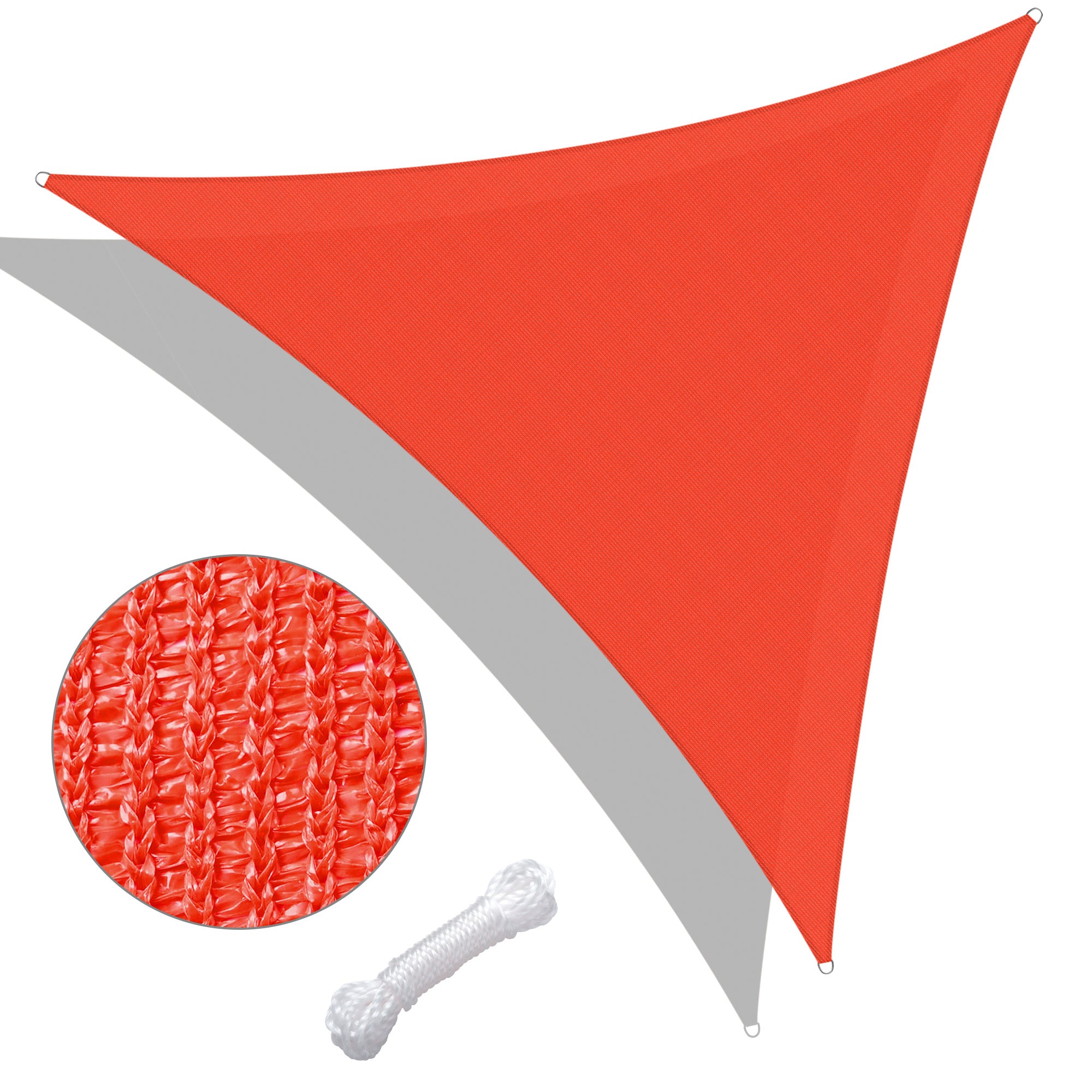 25' x 25' x 25' Triangle Sun Shade Sail/ Watermalon Red