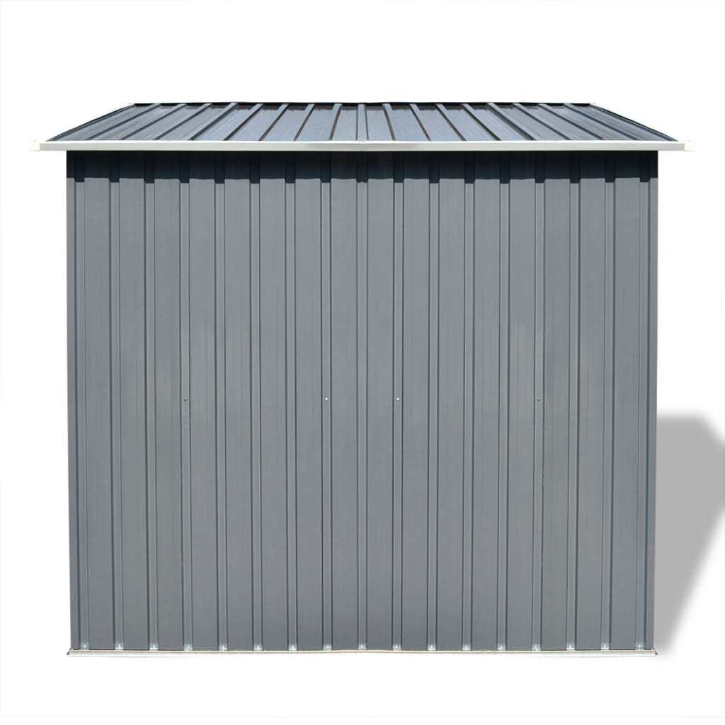 Garden Shed Gray Metal 74.8