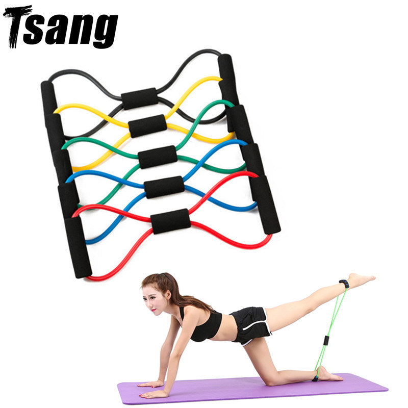 Fitness Body Building Resistance Bands Exercise Bands Rope Yoga Stretch Strap Expander Muscle Fitness Equipment For Home Gym Men