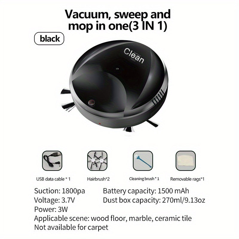 Sweeping Robot Cleaner Automatic Household Lazy Person Intelligent USB Charging Vacuum Cleaner