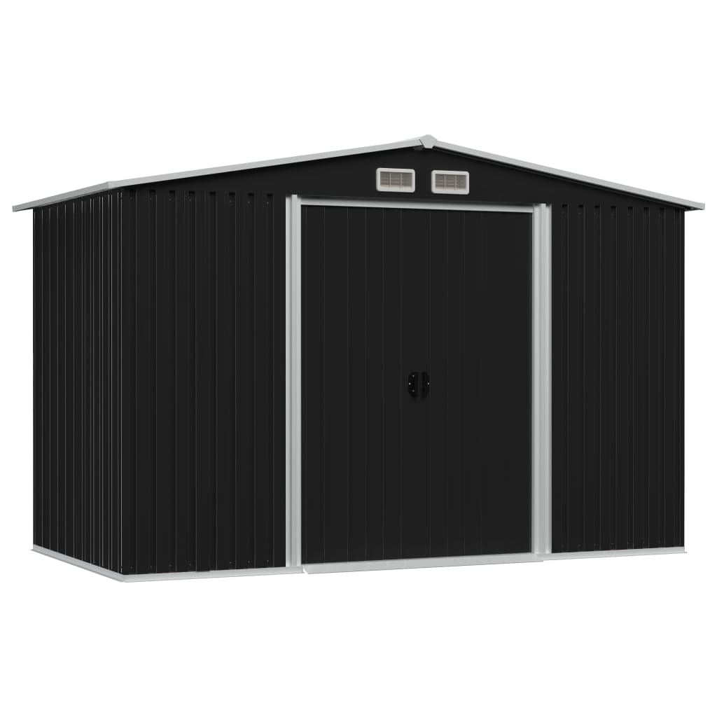 Garden Storage Shed Anthracite Steel 101.2