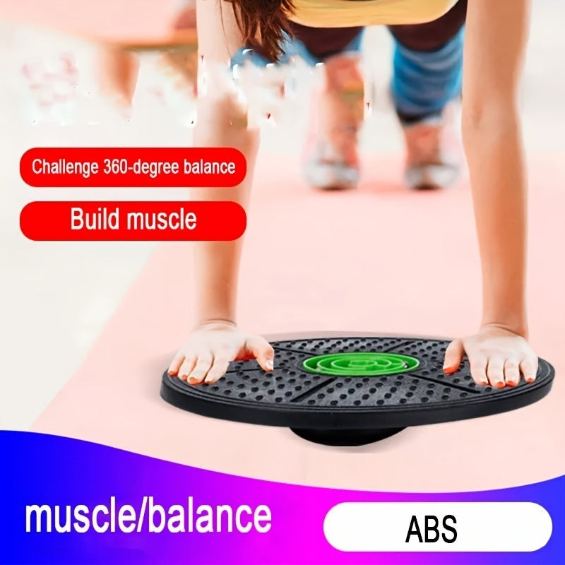 Yoga Balance Board Disc Stability Round Plates Exercise Trainer For Fitness Sports Waist Wriggling Fitness Balance Board-C; Exercise Equipment For Weight Loss