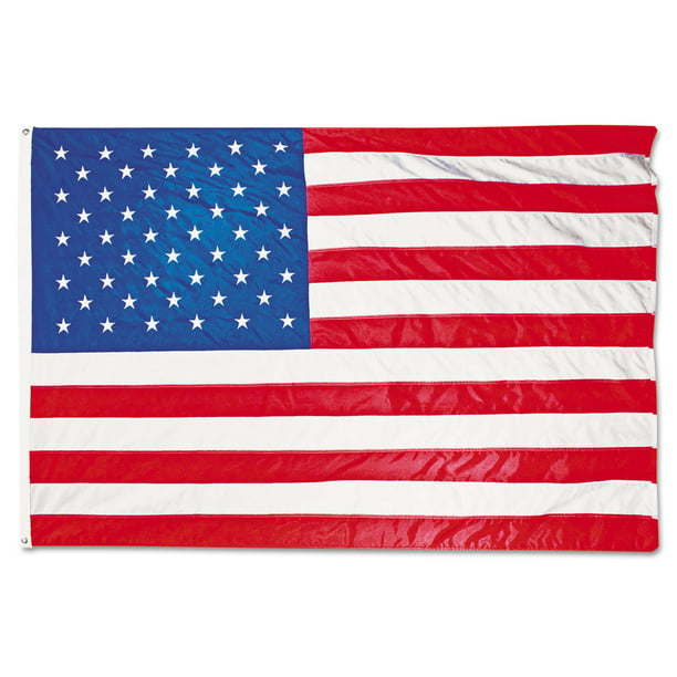 Advantus All-Weather Outdoor U.S. Flag, Heavyweight Nylon, 3 ft x 5 ft