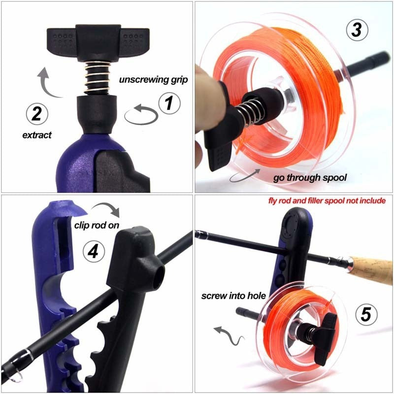 Fishing Tools Portable Fishing Line Winder Reel Line Spooler Machine Spinning & Baitcasting Reel Spooling Carp Fishing Equipment