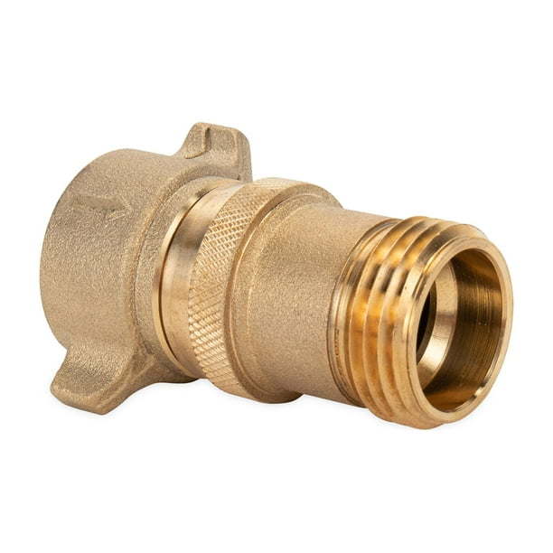 Camco Brass Water Pressure Regulator | Reduces Water Pressure to a Safe and Consistent 40-50 PSI | Protect Appliances and Prolong Equipment Life (40051)