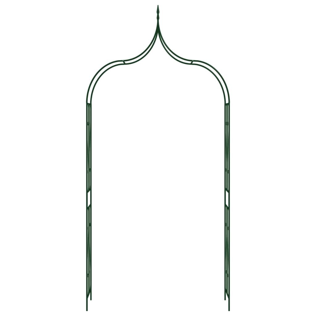 Garden Arch Dark Green 47.2"x15"x101.6" Iron