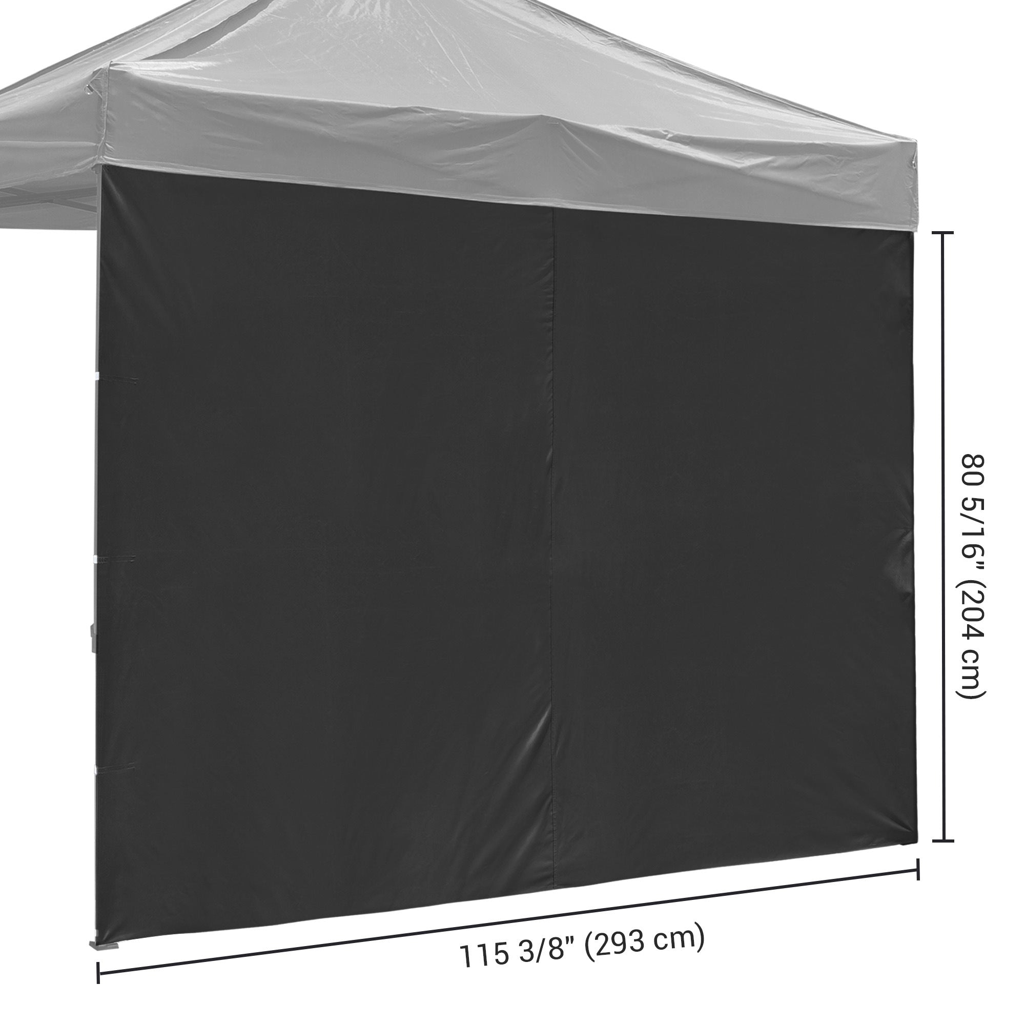 10x10ft EZ Canopy Gazebo Side Wall/Black