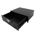 [Do Not Sell on Amazon]19" 3U Steel Plate DJ Drawer Equipment Cabinet with Keys Black