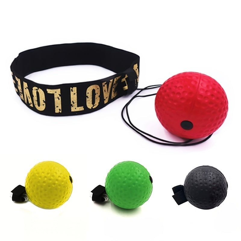 Boxing Speed Ball; Head-mounted PU Punch Ball MMA Sanda Training; Hand Eye Reaction; Home Sandbag Muay; Thai Boxer Fitness Equipment