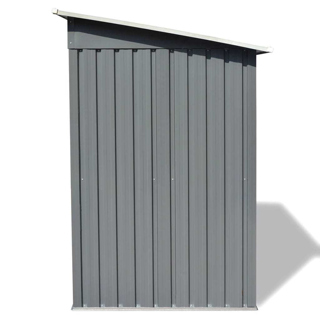 Garden Shed Gray Metal 74.8