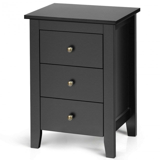 Beautiful Design Modern Style Bedside Cabinet With 3 Drawers